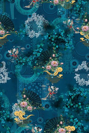 花卉印花花型图片
