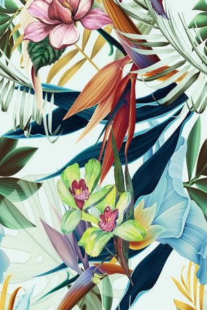花卉印花花型图片