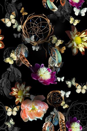 花卉印花花型图片