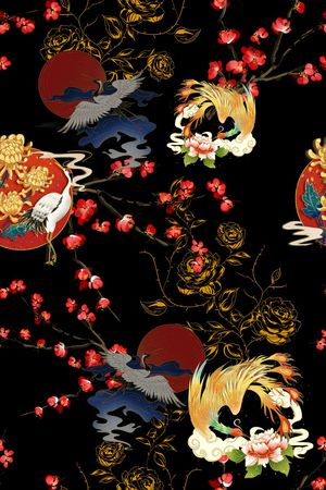 花卉印花花型图片