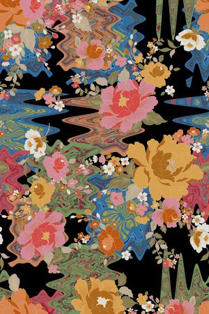 花卉印花花型图片