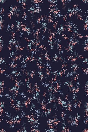 连衣裙印花花型图片