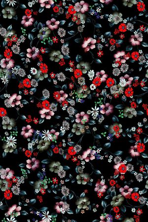 花卉印花花型图片