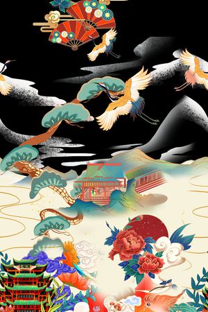 花卉印花花型图片