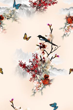 花卉印花花型图片