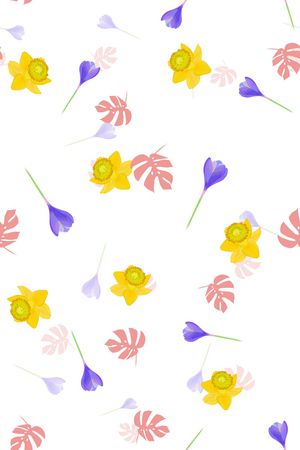 绿植树叶印花花型图片