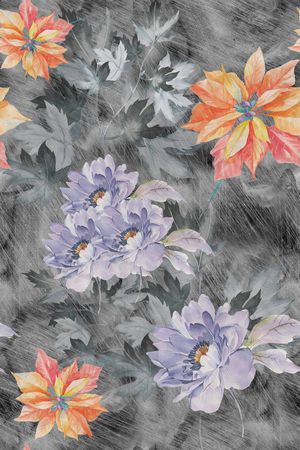 花卉印花花型图片