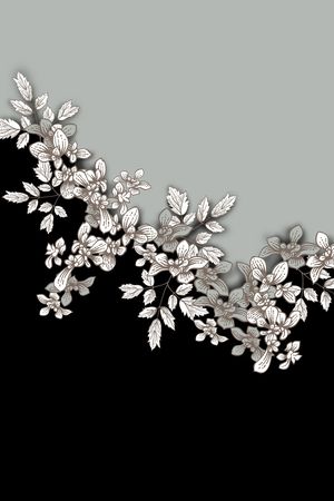 女装定位花印花花型图片