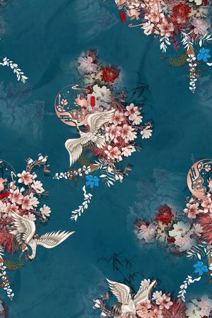 花卉印花花型图片