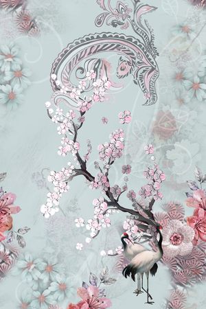 花卉印花花型图片