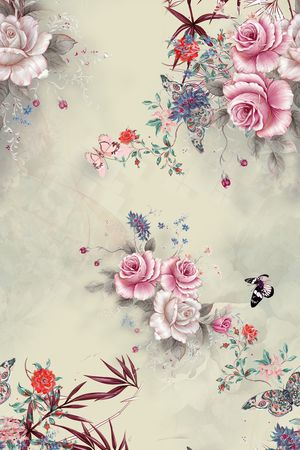 花卉印花花型图片
