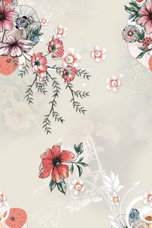 花卉印花花型图片