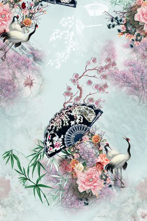 花卉印花花型图片