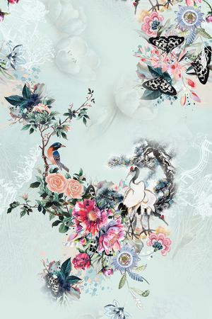 花卉印花花型图片