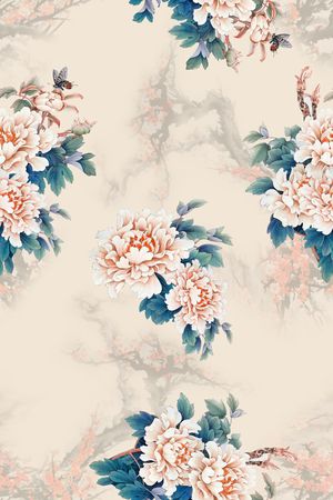 花卉印花花型图片