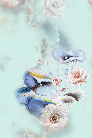 花卉印花花型图片