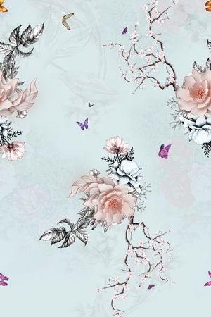 花卉印花花型图片