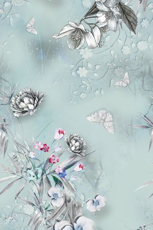 花卉印花花型图片