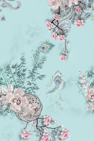 花卉印花花型图片