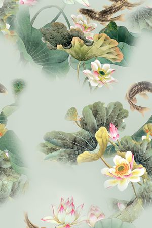 花卉印花花型图片