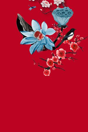 花卉印花花型图片