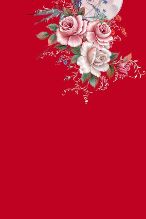 花卉印花花型图片