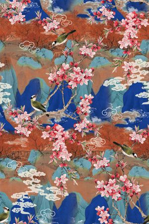 鸟印花花型图片