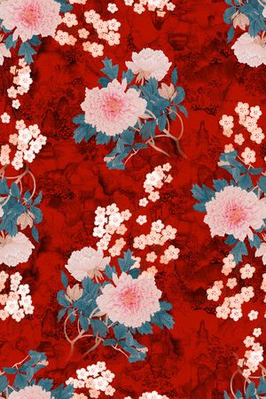 香云纱印花花型图片