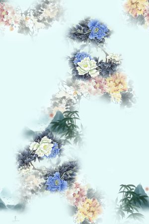 数码花型印花花型图片