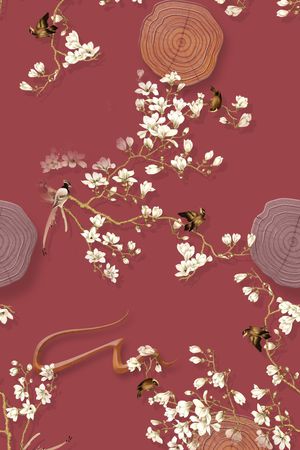 数码花型印花花型图片