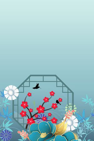 数码花型印花花型图片