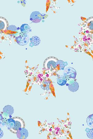 数码花型印花花型图片