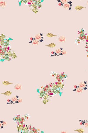 数码花型印花花型图片