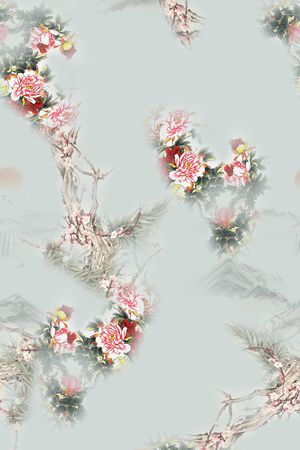 数码花型印花花型图片
