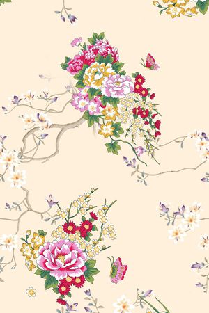 数码花型印花花型图片