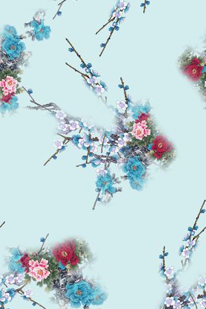 数码花型印花花型图片