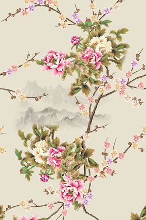 数码花型印花花型图片