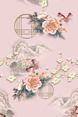 花卉印花花型图片