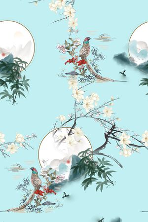 花卉印花花型图片