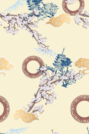 花卉印花花型图片