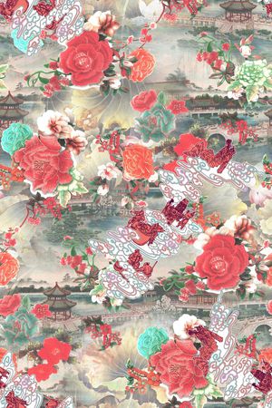 花卉印花花型图片