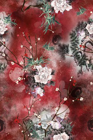 花卉印花花型图片