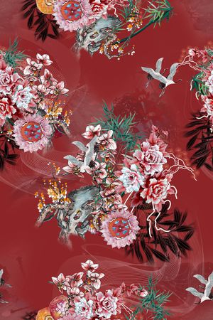 花卉印花花型图片