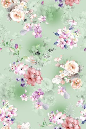 花卉印花花型图片