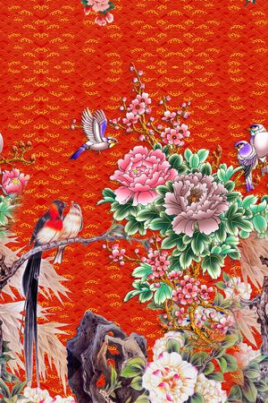 数码花型印花花型图片