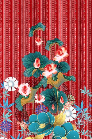 数码花型印花花型图片