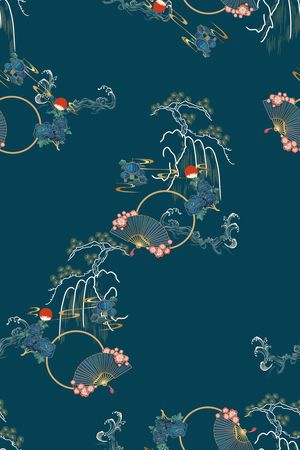 简约印花花型图片