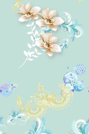 数码花型印花花型图片