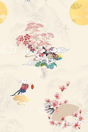 简约印花花型图片