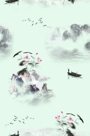 简约印花花型图片